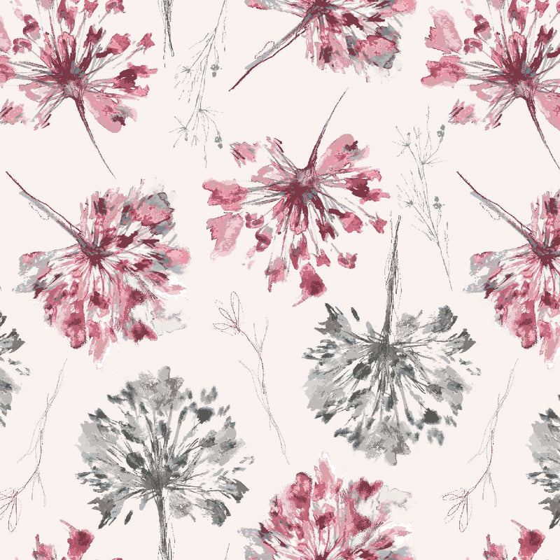 Petal Couture, Dandelion Pink, Upholstery Fabric